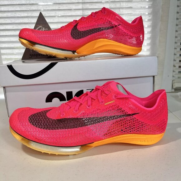 Nike Air Zoom Victory Track Spikes Mens Size 12 Hyper Pink / Orange CD4385-600 - Picture 1 of 9